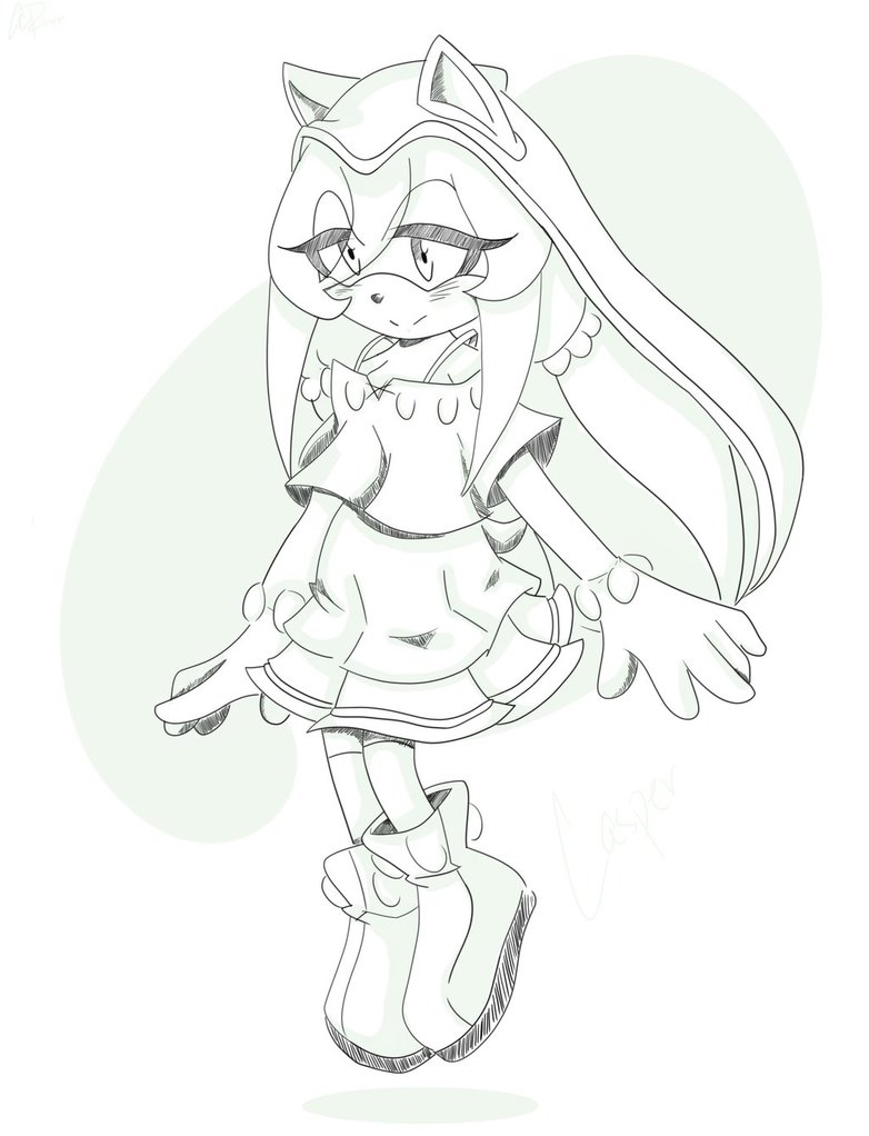 782x1022 Casper The Hedgehog By Zambiebear