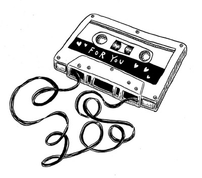 400x352 Mixtape,cartoon,cartoon,drawing,cassette,drawing,for,you