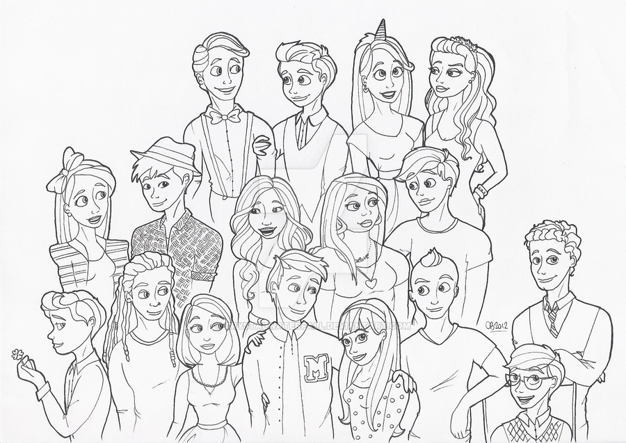 900x637 Glee Cast, Third Season By Crystalwaterfall