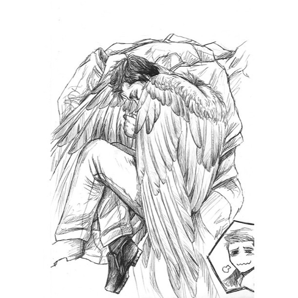 612x612 930 Best Destiel Images On Supernatural, Castiel