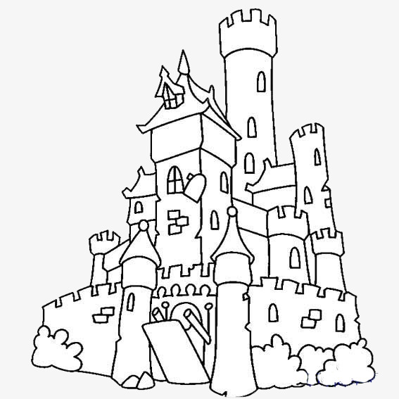 567x567 Stroke Castle, Children Painting, Door, Fairy Tale Png Image