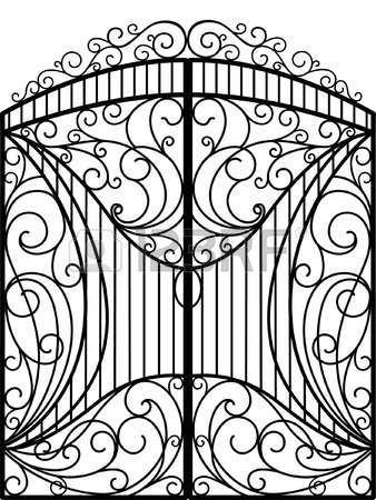 338x450 7,578 Old Gate Stock Illustrations, Cliparts And Royalty Free Old
