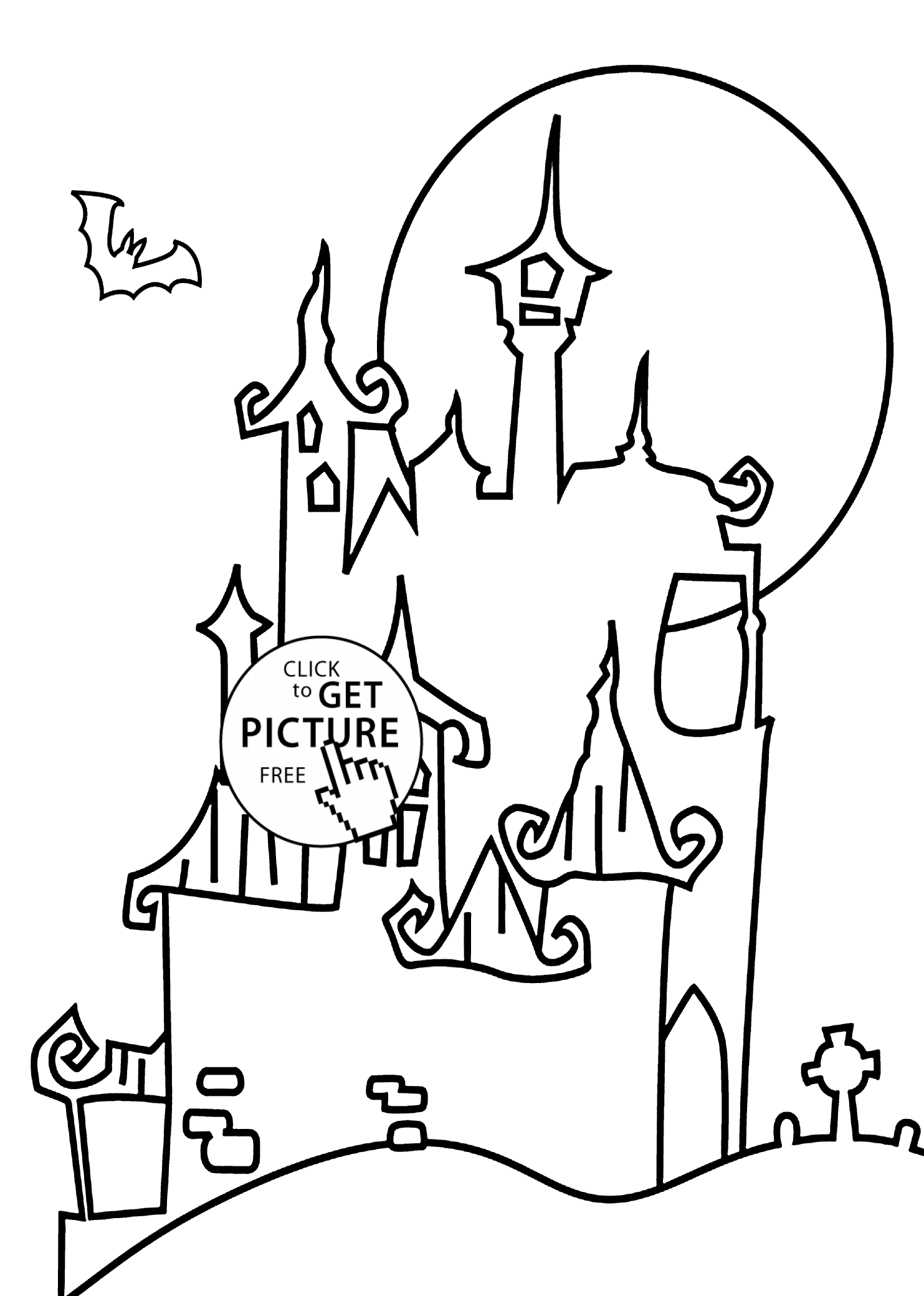 1483x2079 Castle Coloring Page For Kids, Printable Free