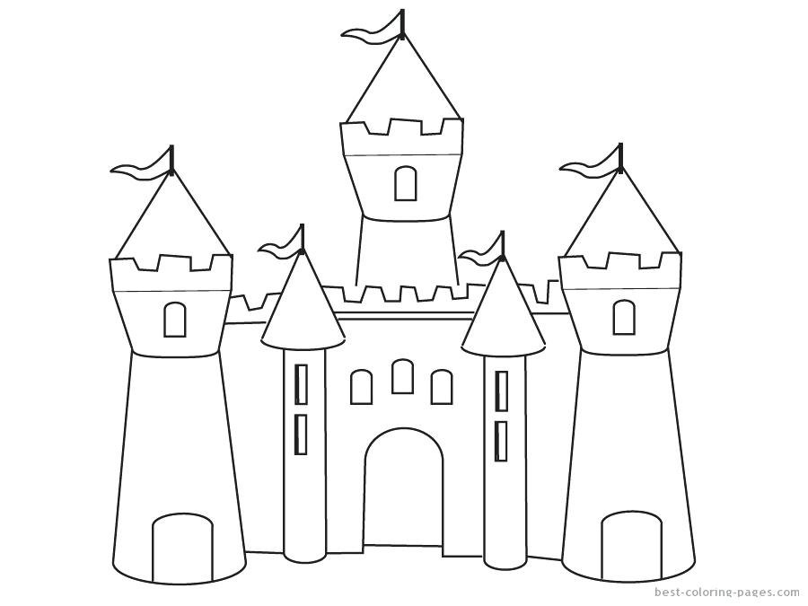 900x675 Castle Coloring Book Together With Princess Castle Coloring Page