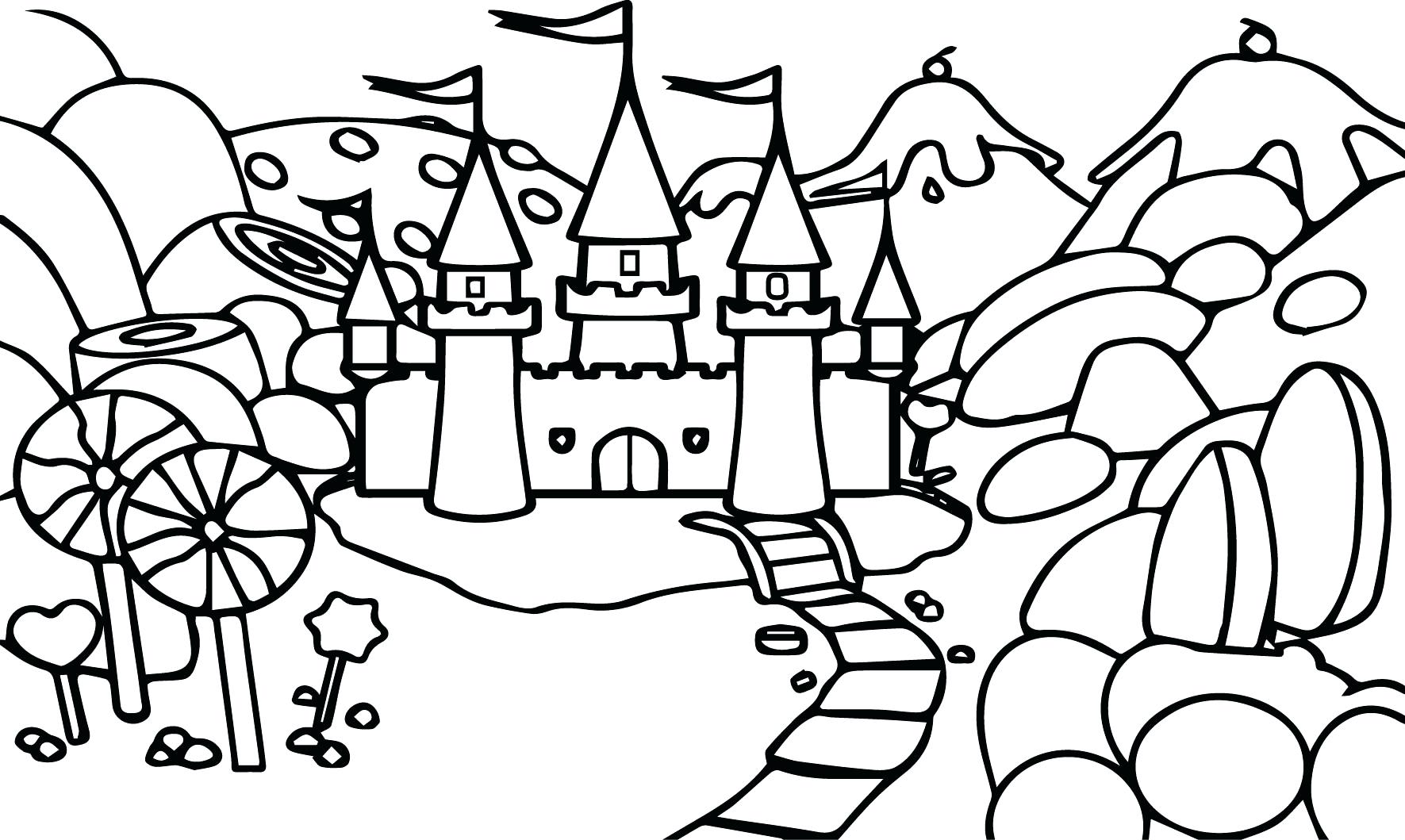 1771x1059 Castle Coloring Pages For Toddler Free Printable Kids Cinderella