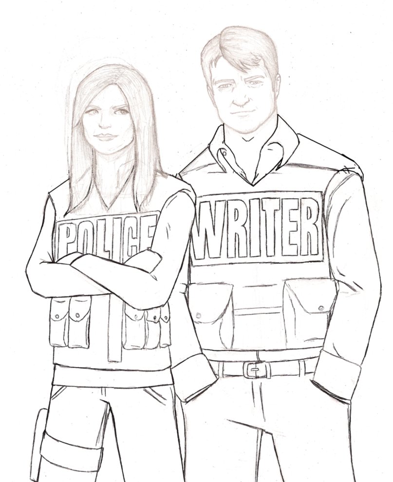 807x989 Castle And Beckett Sketch By Maegro