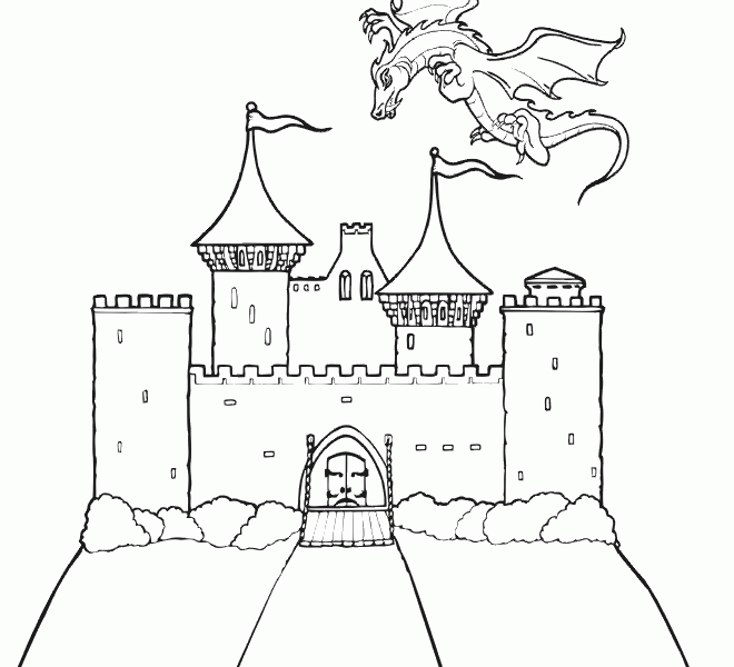 660x600 Castles Pictures To Colour Free Printable Castle Coloring Pages