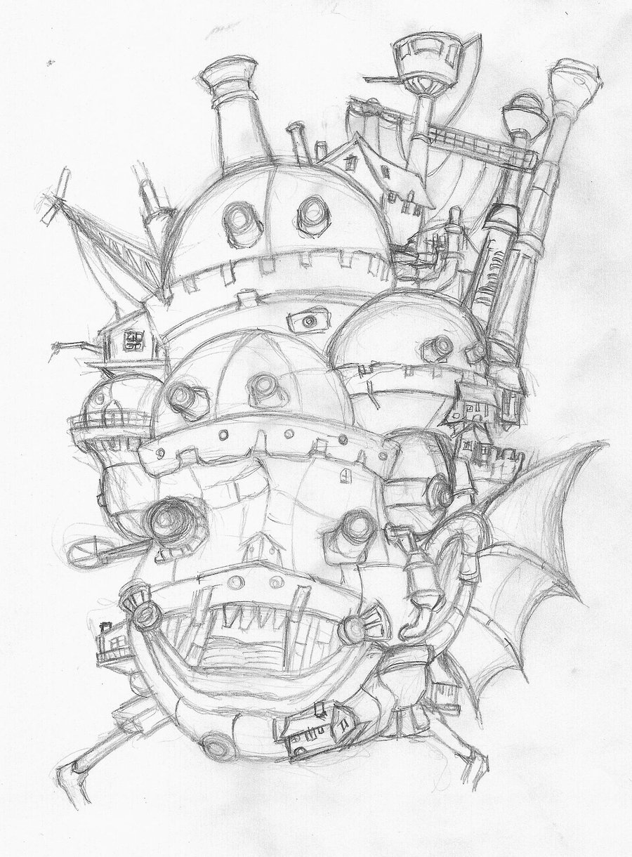 900x1220 Howl's Moving Castle Wip By Feartakyuubi