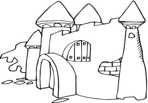 476x333 Castle Crashers Coloring Sheet Pages Cartoon Disney Palace Drawing