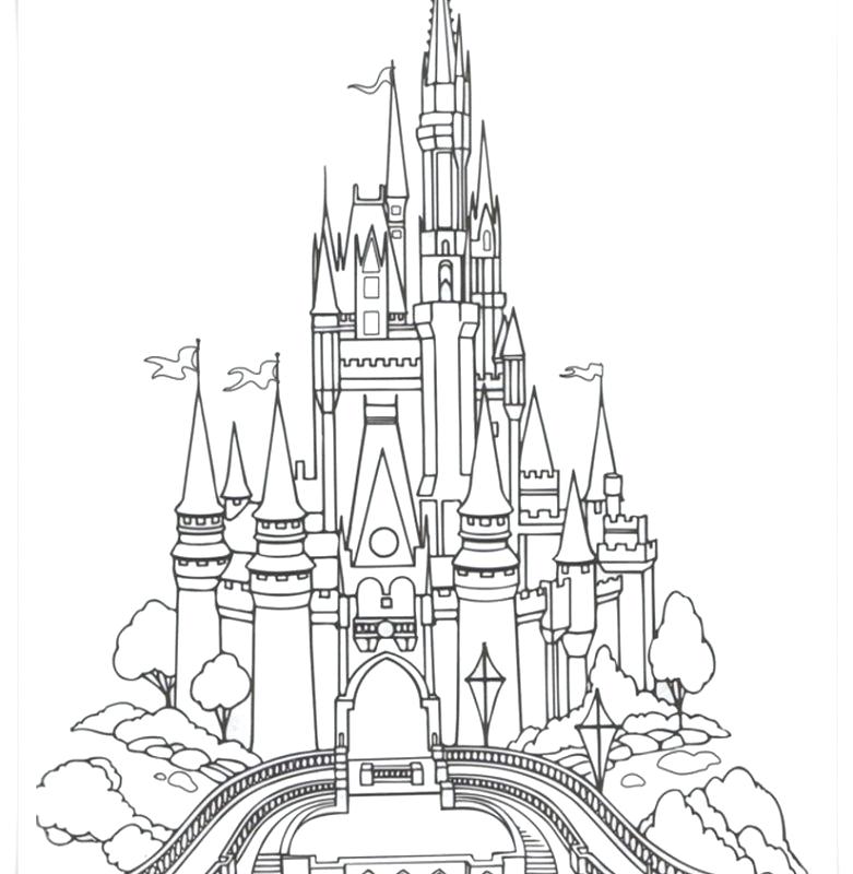 781x800 Disney Castle Coloring Page Princess Castle Coloring Pages Free
