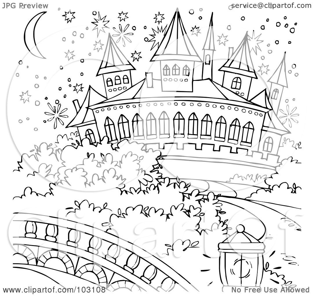 1080x1024 Royalty Free (Rf) Clipart Illustration Of A Coloring Page Outline