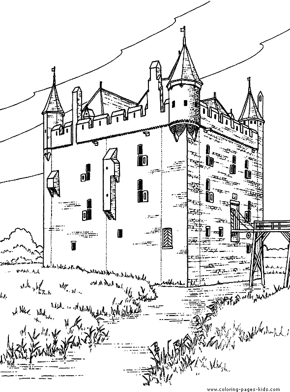 590x795 Free Castle Coloring Pages