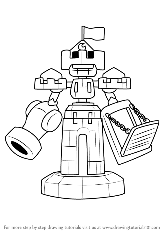 566x800 Learn How To Draw Baroncastle From Medabots (Medabots) Step By