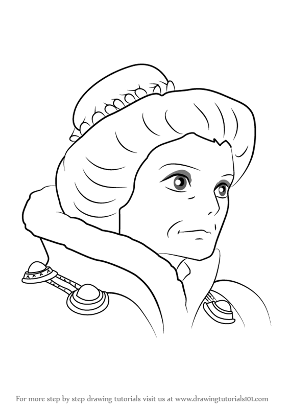 566x800 Learn How To Draw Madame Suliman From Howl's Moving Castle (Howl'S