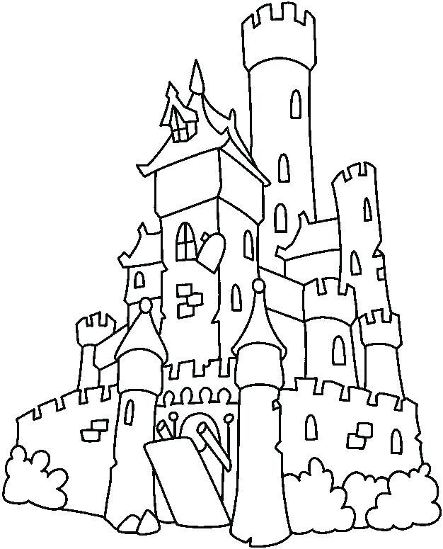 626x775 Castle Coloring Media
