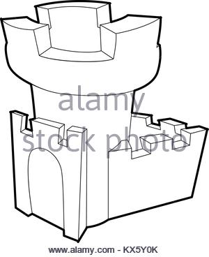 300x368 Castle Tower Logo Template Stock Vector Art Amp Illustration, Vector
