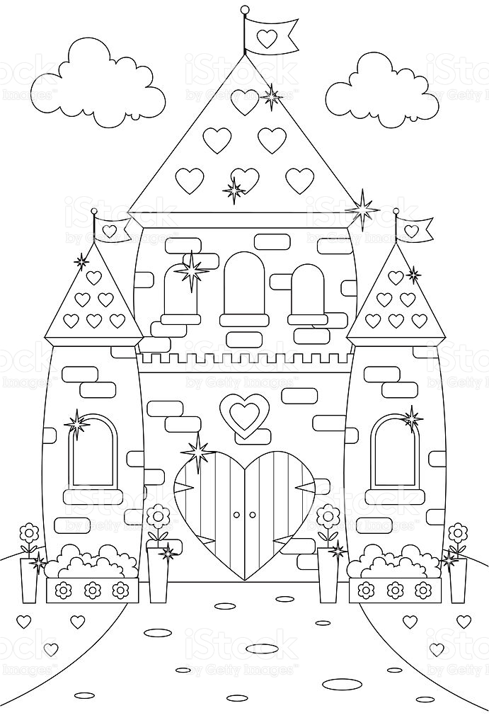691x1024 Drawn Palace Princess Castle