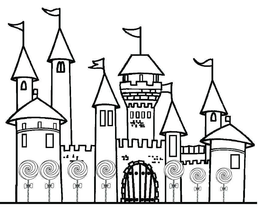 850x689 Princess Castle Coloring Page Castle Coloring Pages Printable