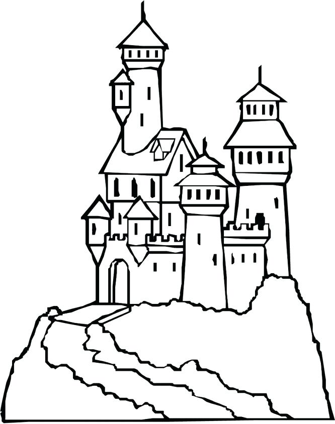 666x844 Disney Castle Coloring Page Color Sheet Princess Coloring Pages