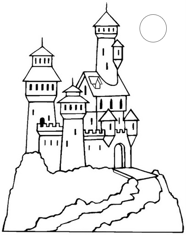 Castle Tower Drawing at GetDrawings | Free download