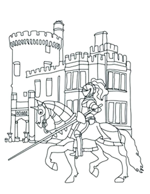 600x773 Coloring Pages Castles Coloring Pages Castle Tower Genesisar.co