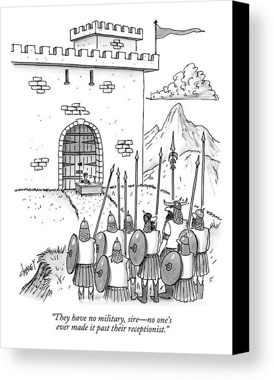 541x750 A Viking Army Stands Before A Castle Gate Where Canvas Print