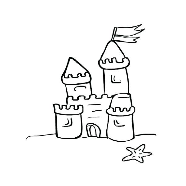 600x600 Castles To Color Sand Coloring Page Magic Castle Coloring Book