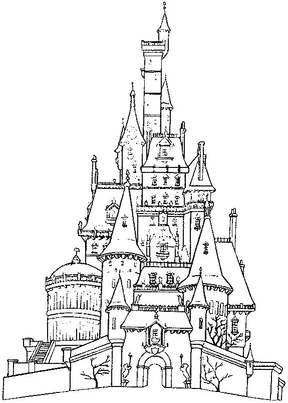 575x804 Disney Castle Coloring Page Castle Castles Coloring Pages