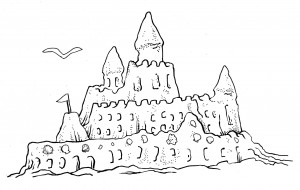 300x190 Sand Castle Drawing Free Clip Arts Sanyangfrp