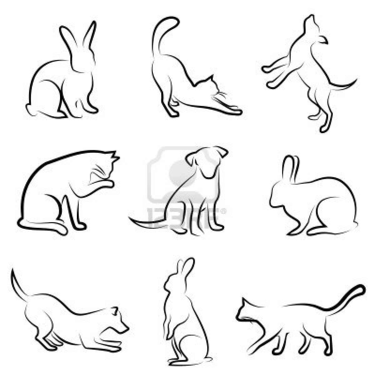 1200x1200 Good Studies In Line Pressure, As Well As Negative Space. Bunnies