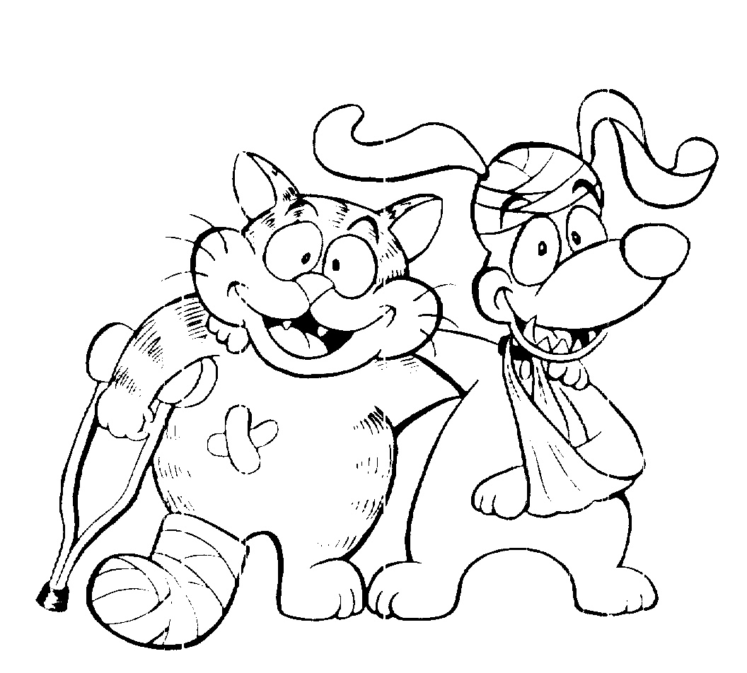 1056x952 Unique Cat And Dog Coloring Pages Top Child Co