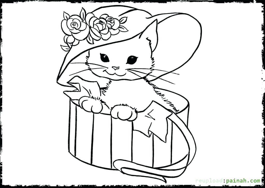1024x728 Kittens Coloring Pages Kittens Coloring Pages Free Printable