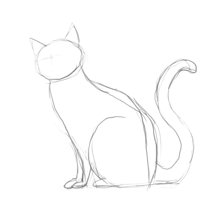 700x700 Black Cat Drawing Ideas For Kids