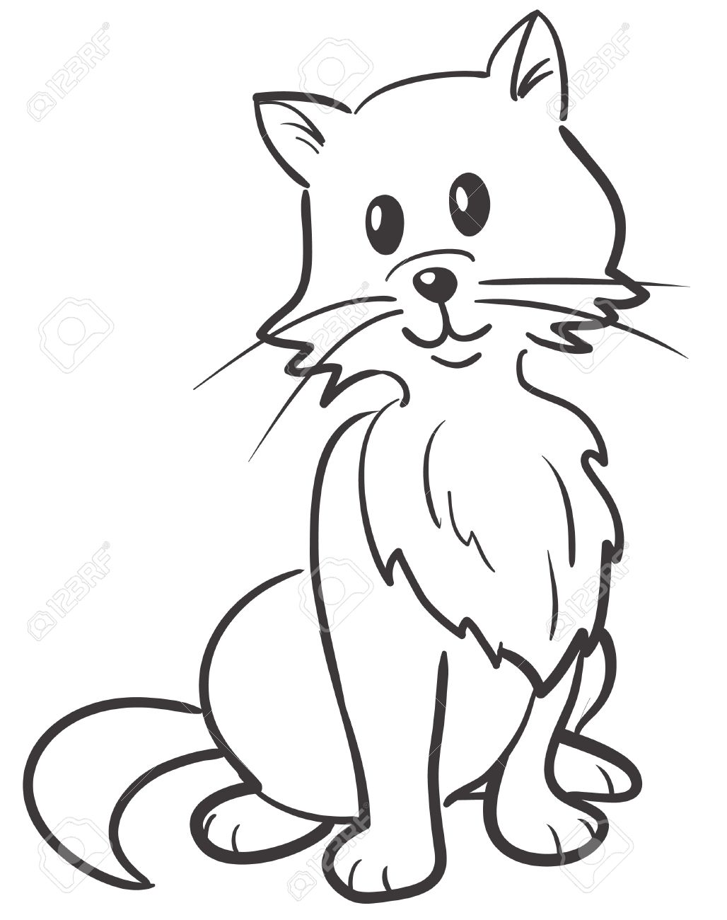 1028x1300 Cartoon Black And White Cat Group