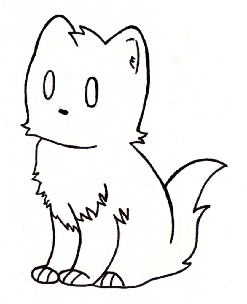 833x1024 Cute Cat Drawings Simple Cute Cat Drawing Clipart Best