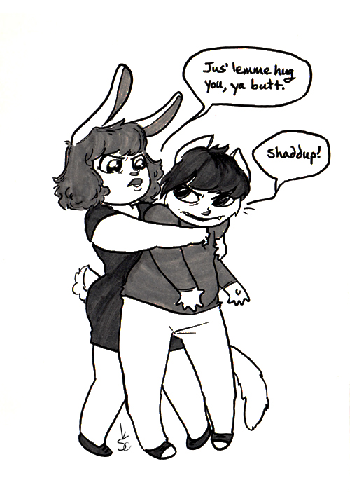 500x702 Like The Little Fat Cat And Bunny Amanda Has Been Drawing You Guys