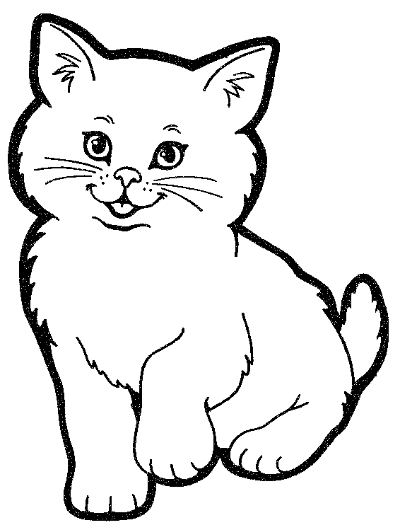 566x742 Cats Cute Cat Coloring Pages