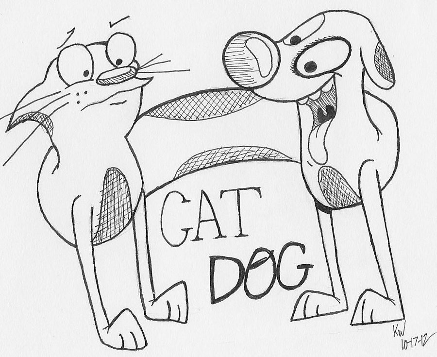 900x735 Catdog (Pencil) By Threedino