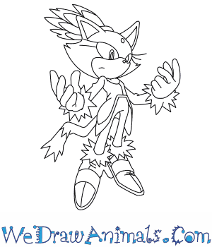 300x350 How To Draw Blaze The Cat