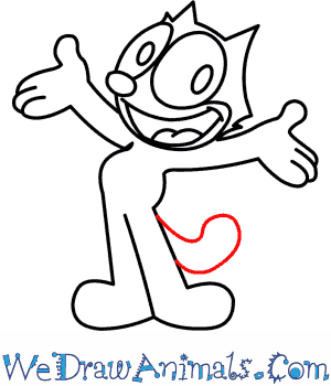 300x350 How To Draw Felix The Cat