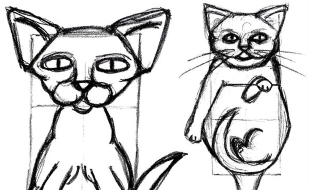 620x380 How To Draw A Cat