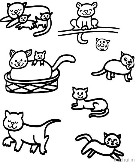 453x541 Cat Drawing And Coloring Pages For Kids
