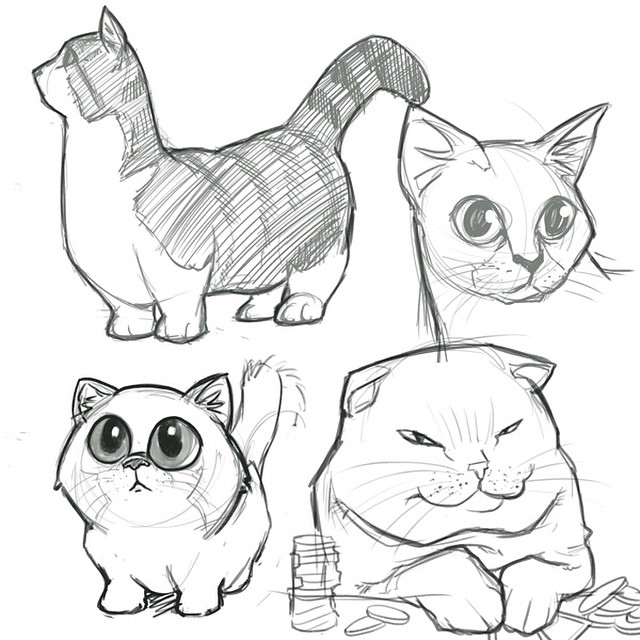 640x640 Image Result For Cartoon Cat Drawing Tumblr Cats Drawings