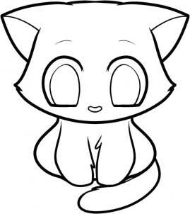 269x302 How To Draw A Cute Cat