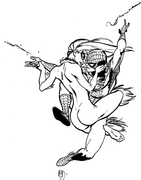 550x700 Spidey felicia.jpg Rodolphe Guenoden Spiderman