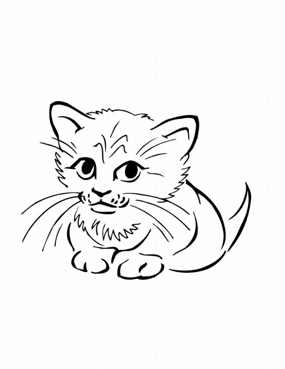 975x1261 Cat Drawings Free Coloring Pictures Of Cats Pictures 4 Drawing