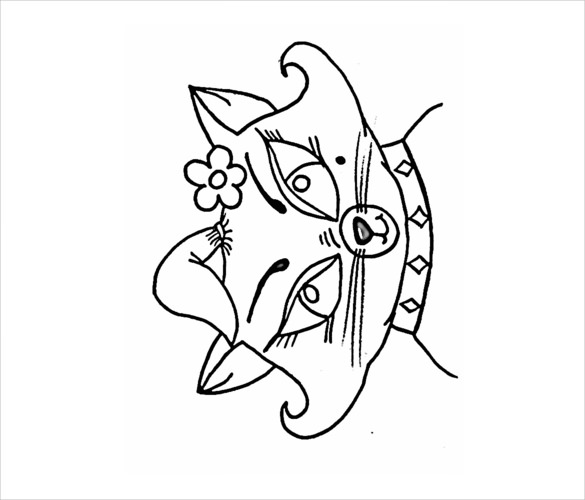 585x500 Cat Drawings Template Free Pdf Documents Format Download