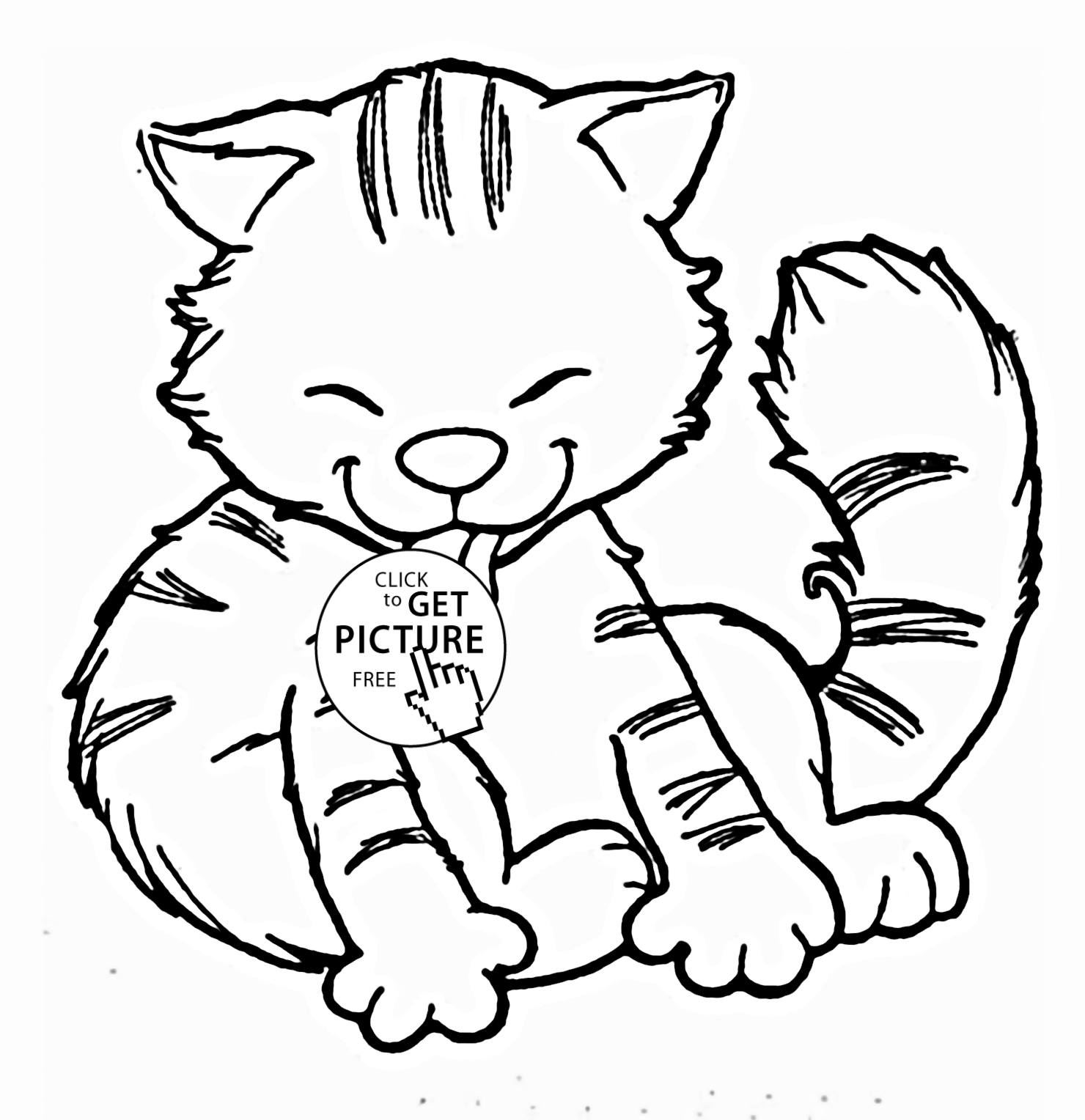 1480x1528 Funny Cat Coloring Pages