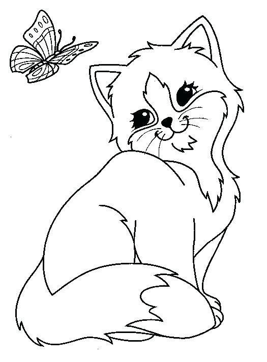 525x712 Lovely Free Coloring Pages Of Cats Online Kittens Book Pencil