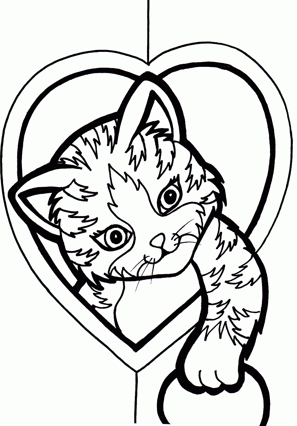 1000x1434 Kitty Cat Coloring Pages
